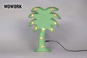 coconut palm-3V adaptor-changeable bulb